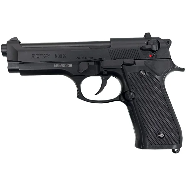 Пистолет сигнальный Retay Beretta B92 к. 5,5мм под патрон 10ТК (черный)
